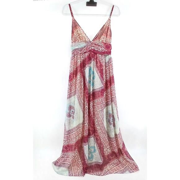 Moda International Y2K Boho Low Back Maxi Dress Womens MD Wedding Festival - Picture 2 of 15